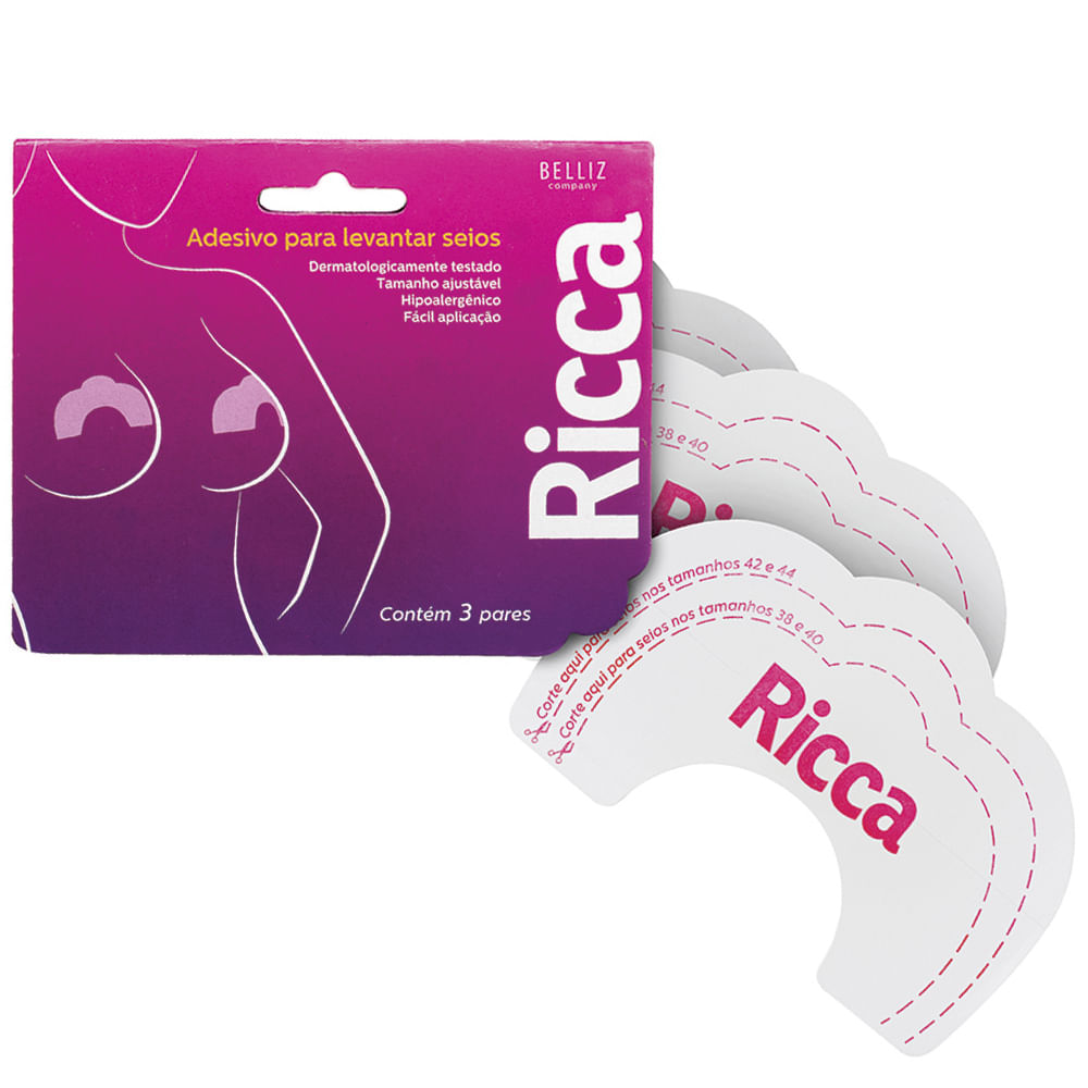 Adesivo para Levantar Seios com 3 pares Ricca Coprobel Como Fazer Adesivos De Oncinha ~ Adesivo para Levantar Seios com 3 pares Ricca Coprobel