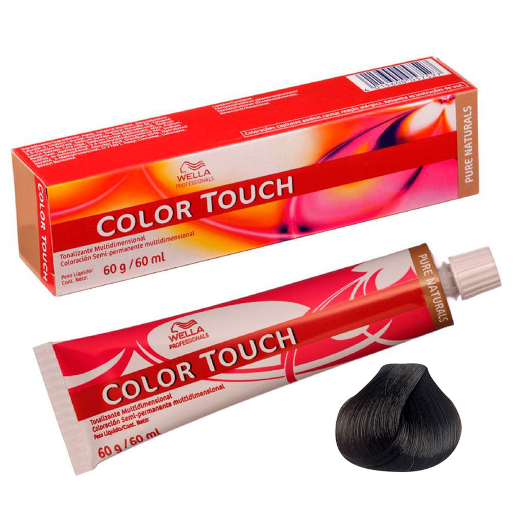 Tonalizante Color Touch 4/0 Castanho Médio 60g Wella Coprobel
