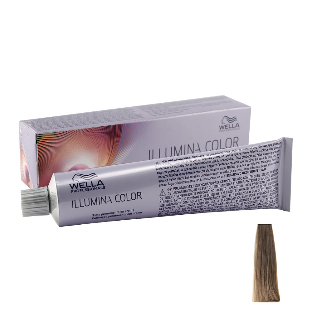 Coloração Illumina 6.16 Louro Escuro Cinza 60ml Wella - Coprobel