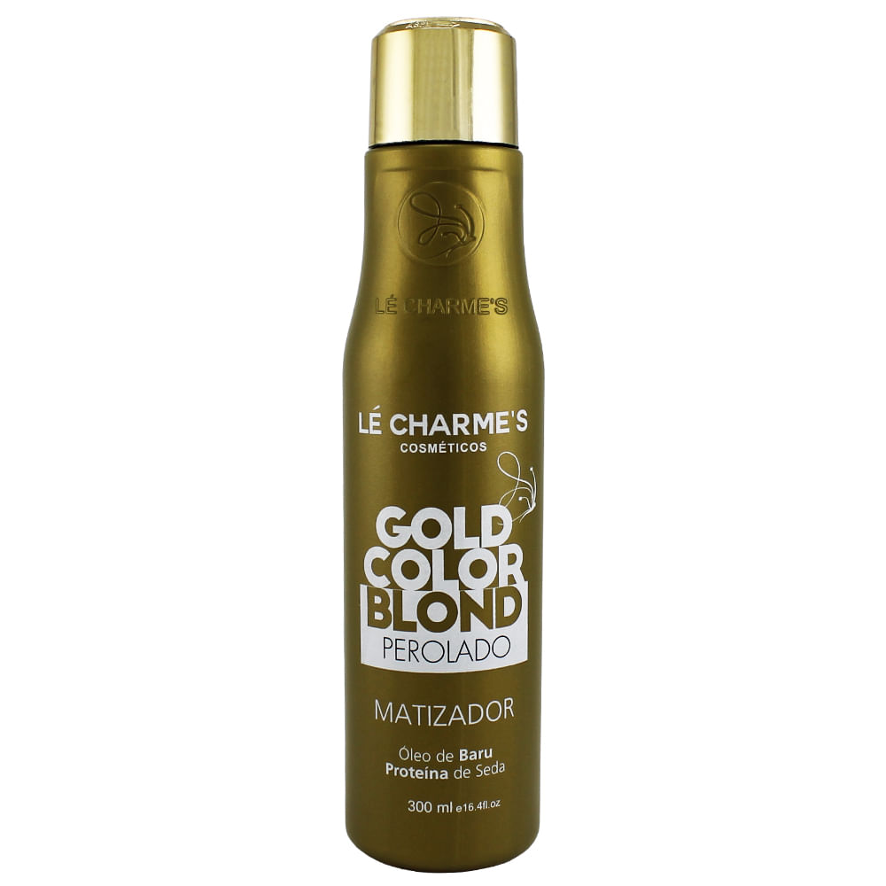 Máscara Matizadora Gold Color Blond Perolado 300ml Lé Charme's Coprobel