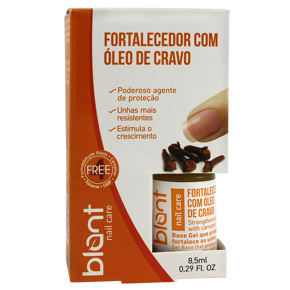 Esmalte Cuidados Base Fortalecedor com Óleo de Cravo 8,5ml Blant Coprobel