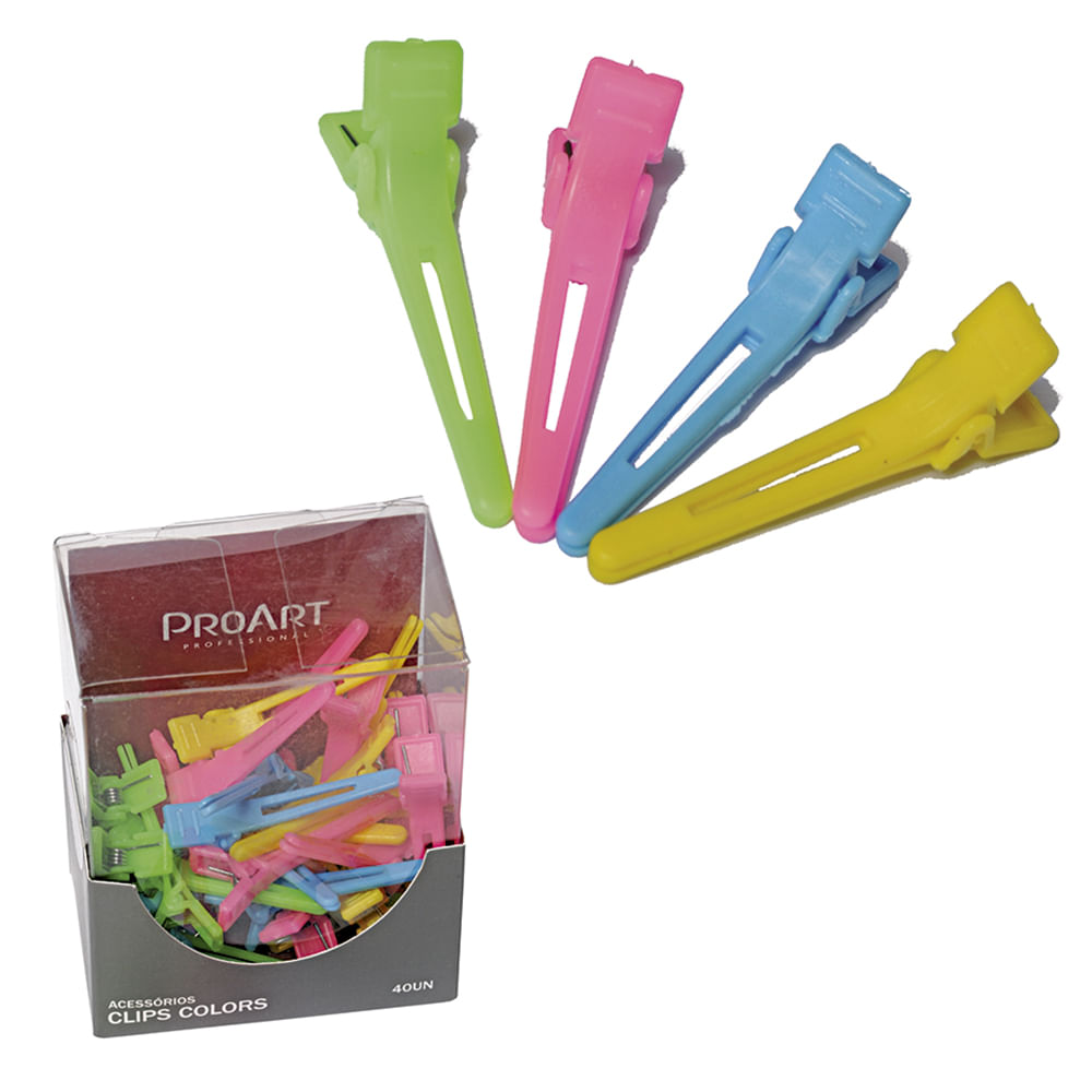 Clips Colors HA42005 com 40 unidades ProArt Coprobel