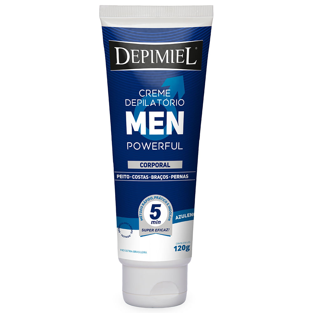 Creme Depilátorio Corporal Men Powerful 120g Depimiel - Coprobel