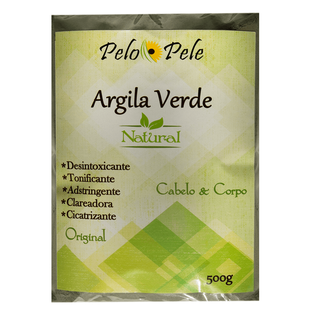 Argila Natural Verde 500g Pelo e Pele Coprobel
