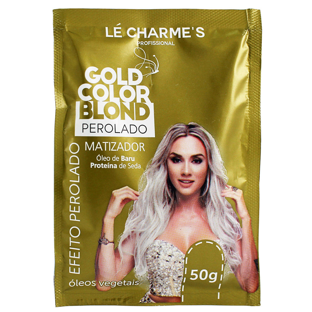 Sache Máscara Matizadora Gold Color Blond Perolado 50g Lé Charme's