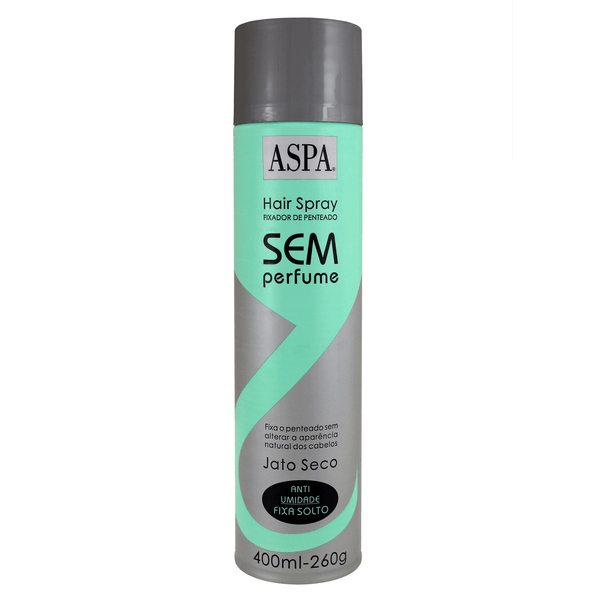 Spray Fixador Hair sem Perfume Normal 400ml Aspa