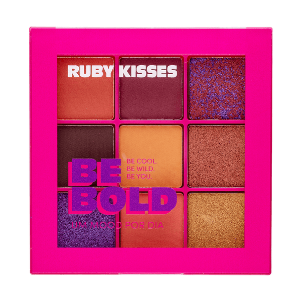 Paleta de Sombras 9 Cores Be Bold 11,7g Ruby Kisses