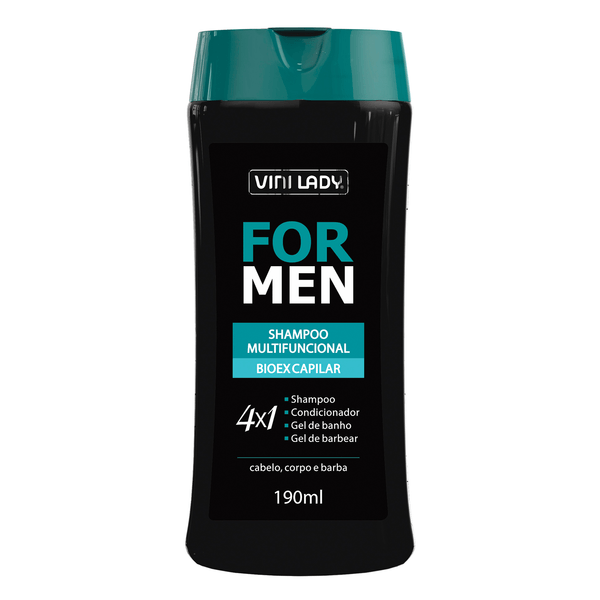 Shampoo For Men Multifuncional 190ml Vini Lady