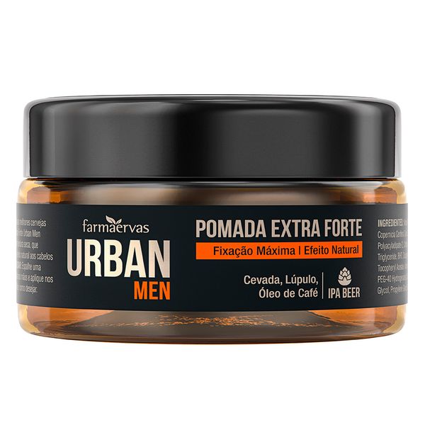 Pomada Extra Forte Urban Men Efeito Natural 50g Farmaervas