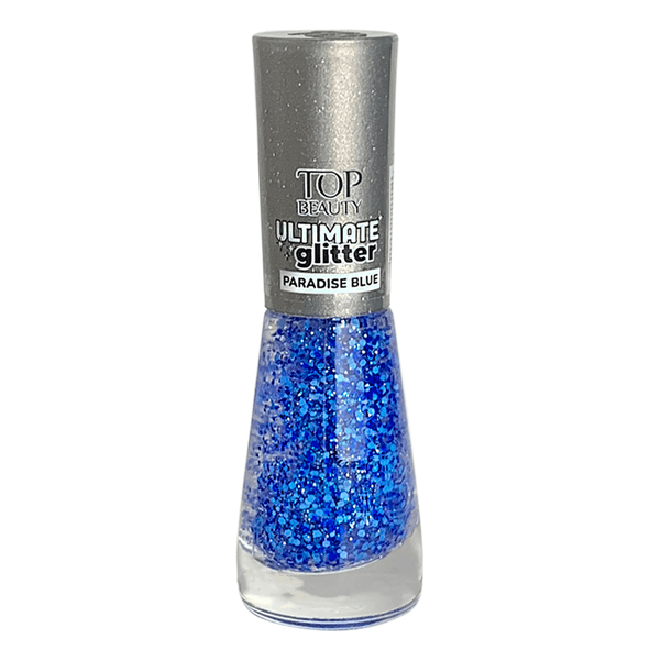 Esmalte Ultimate Glitter Paradise Blue 9ml Top Beauty