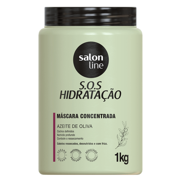 Máscara Concentrada S.O.S Hidratação Azeite de Oliva 1kg Salon Line