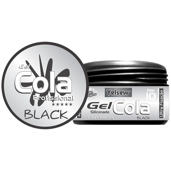 Gel Cola Black Ultra Fixação 240g Yelsew