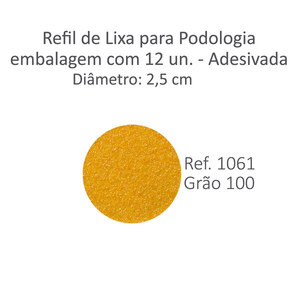 Lixa Refil Desbaste GR100 com 12 unidades Raskalo