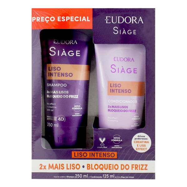 KIT-SH-CON-EUDORA-LISO-INTEN-250ML KIT-SH-CON-EUDORA-LISO-INTEN-250ML