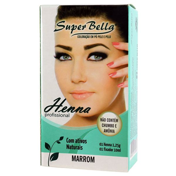 KIT-HENNA-SUPER-BELA-P-SOBRANC-MARROM KIT-HENNA-SUPER-BELA-P-SOBRANC-MARROM