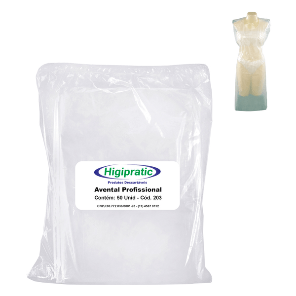 AVENTAL-HIGIPRATIC-PLAST-50UN AVENTAL-HIGIPRATIC-PLAST-50UN