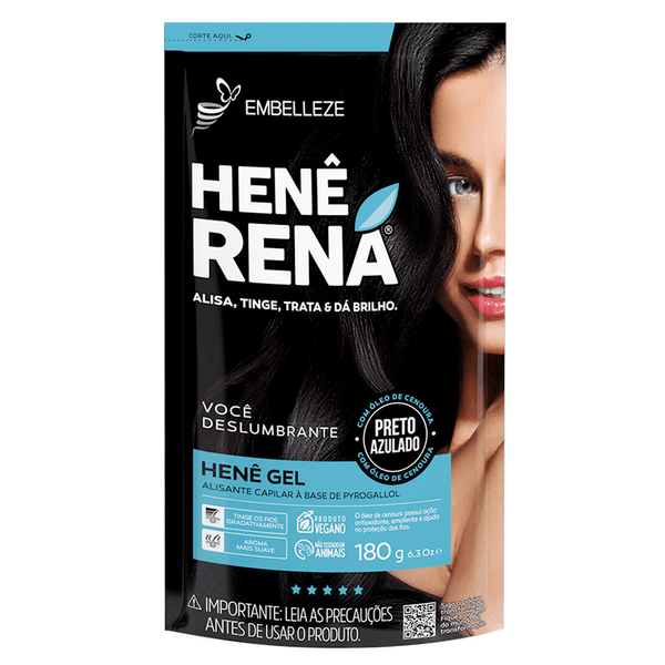 HENE-EMBELLEZE-RENA-180G-PRETO-AZ HENE-EMBELLEZE-RENA-180G-PRETO-AZ