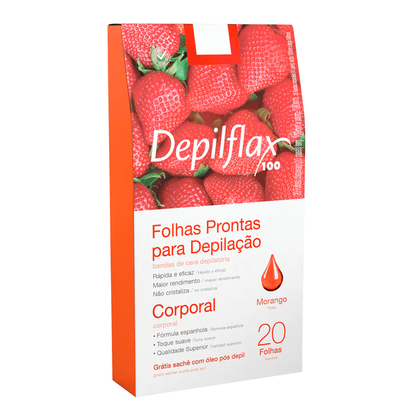 FOLHA-DEP-DEPILFLAX-CORP-20UN-MORANGO FOLHA-DEP-DEPILFLAX-CORP-20UN-MORANGO
