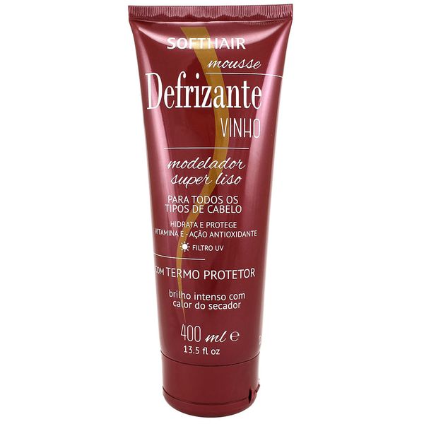 DEFRIZ-SOFT-HAIR-400ML-VINHO DEFRIZ-SOFT-HAIR-400ML-VINHO