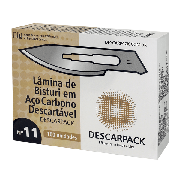 LAMINA-DESCARPACK-BISTURI-CX-N11-C-100UN LAMINA-DESCARPACK-BISTURI-CX-N11-C-100UN