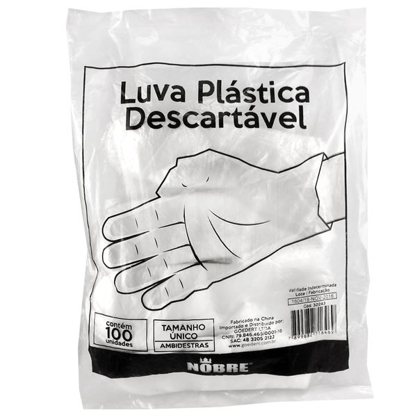 LUVA-PLAST-NOBRE-DESC-100UN