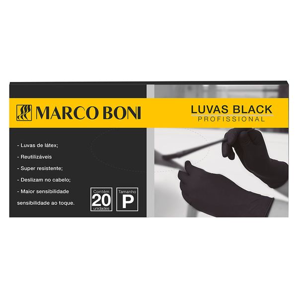 LUVA-MBONI-BLACK-20UN-P LUVA-MBONI-BLACK-20UN-P