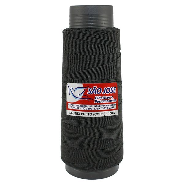 LASTEX-BLACK-HAIR-C-100M-PRETO LASTEX-BLACK-HAIR-C-100M-PRETO