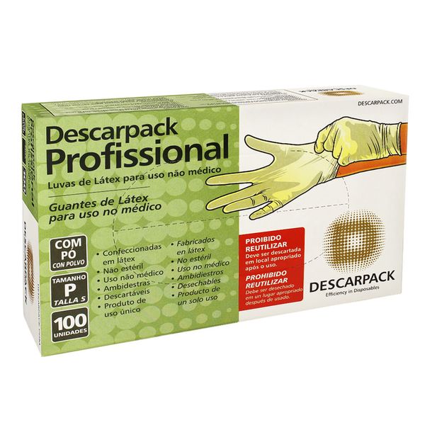 LUVA-DESCARPACK-LATEX-PROF-100UN-P LUVA-DESCARPACK-LATEX-PROF-100UN-P