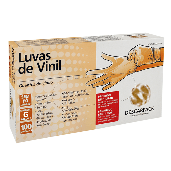 LUVA-DESCARPACK-VINIL-S-PO-100UN-G LUVA-DESCARPACK-VINIL-S-PO-100UN-G