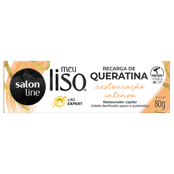 RECARGA-SALON-LINE-MEU-LISO-80G-QUERATINA RECARGA-SALON-LINE-MEU-LISO-80G-QUERATINA