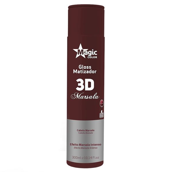 MASC-GLOSS-MAGIC-C-3D-COLOR-300ML-MARSALA MASC-GLOSS-MAGIC-C-3D-COLOR-300ML-MARSALA