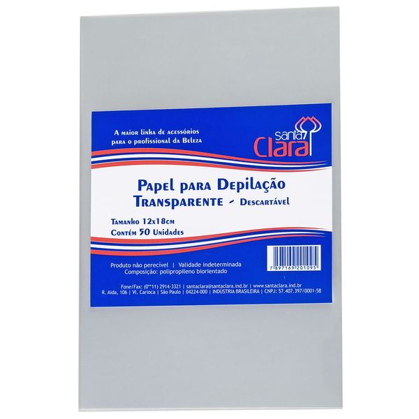 PAPEL-STA-CLARA-TRANSP-50UN-P-DEPIL PAPEL-STA-CLARA-TRANSP-50UN-P-DEPIL
