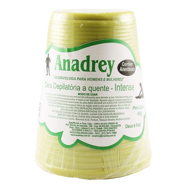 CERA-ANADREY-QUENTE-400G-INTENSE CERA-ANADREY-QUENTE-400G-INTENSE