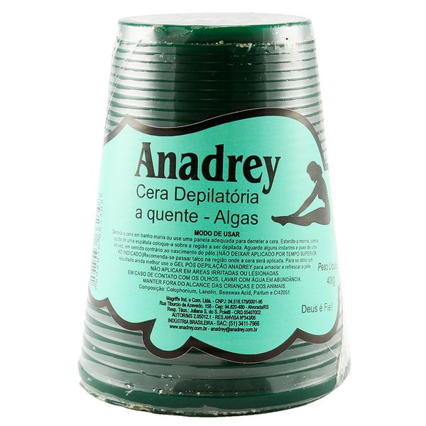 CERA-ANADREY-QUENTE-400G-ALGAS CERA-ANADREY-QUENTE-400G-ALGAS