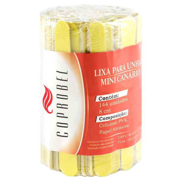 LIXA-COPROBEL-P-UNHA-144UN-CANARIO-MINI LIXA-COPROBEL-P-UNHA-144UN-CANARIO-MINI