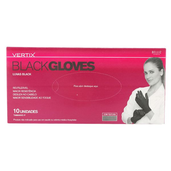 LUVA-BLACK-VERTIX-P-10UN-P-C-10-UN LUVA-BLACK-VERTIX-P-10UN-P-C-10-UN