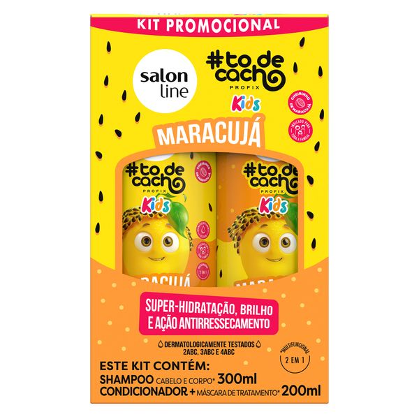 KIT-SH-CON-SALON-LINE-KIDS-300ML-MARACUJA KIT-SH-CON-SALON-LINE-KIDS-300ML-MARACUJA