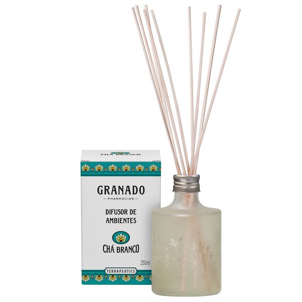 DIFUSOR-GRANADO-TERRAPEUT-250ML-CHA-BRANCO DIFUSOR-GRANADO-TERRAPEUT-250ML-CHA-BRANCO