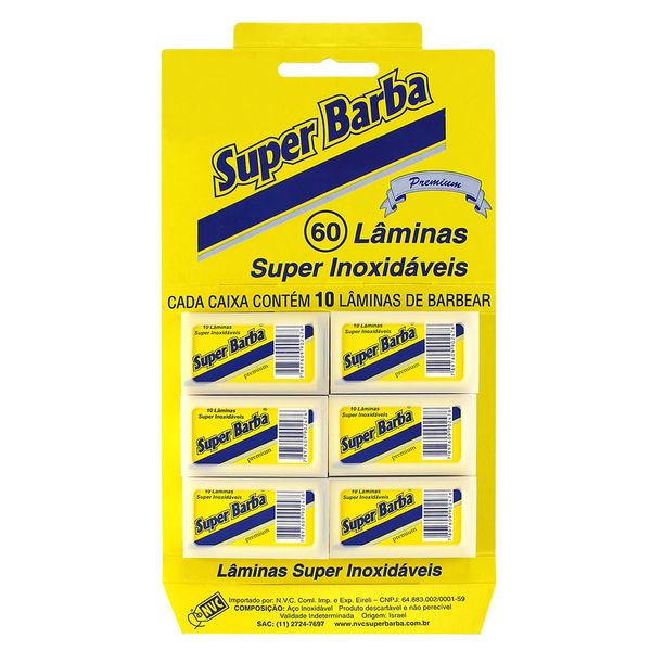 LAMINA-PREMIUM-SUP-BARBA-CARTELA-C-6-CX LAMINA-PREMIUM-SUP-BARBA-CARTELA-C-6-CX