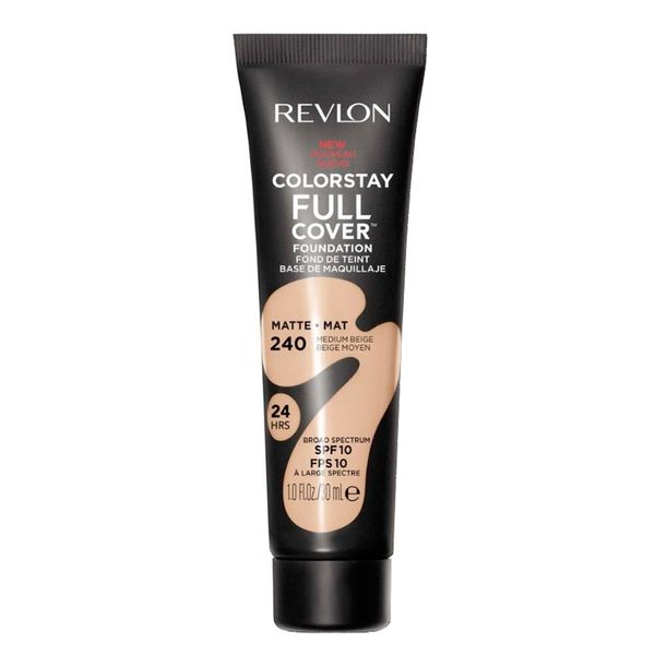BASE-FULL-COVER-REVLON-30ML-MED-BEIGE-240 BASE-FULL-COVER-REVLON-30ML-MED-BEIGE-240