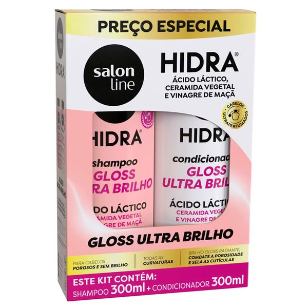 KIT-SH-CON-HIDRA-SALON-LINE-300ML-NUTRI-E-BRILHO KIT-SH-CON-HIDRA-SALON-LINE-300ML-NUTRI-E-BRILHO